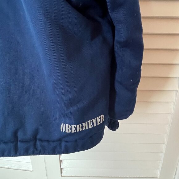 Obermeyer kids hooded jacket insulated navy blue 4 - Picture 12 of 14